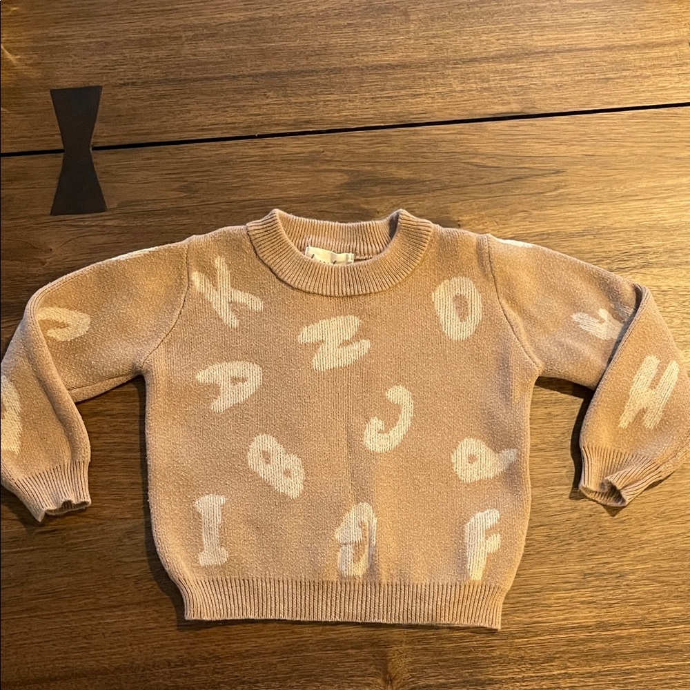 Luna + Luca - Alphabet Jacquard Pullover Sweater